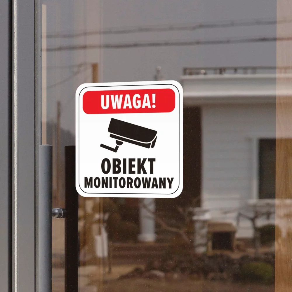 Naklejka Obiekt monitorowany