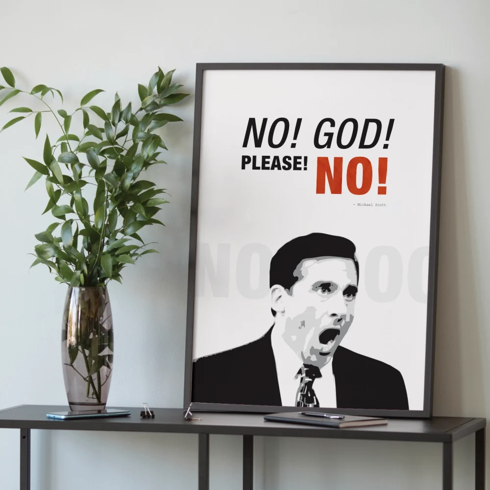 Plakat No God, Please No!