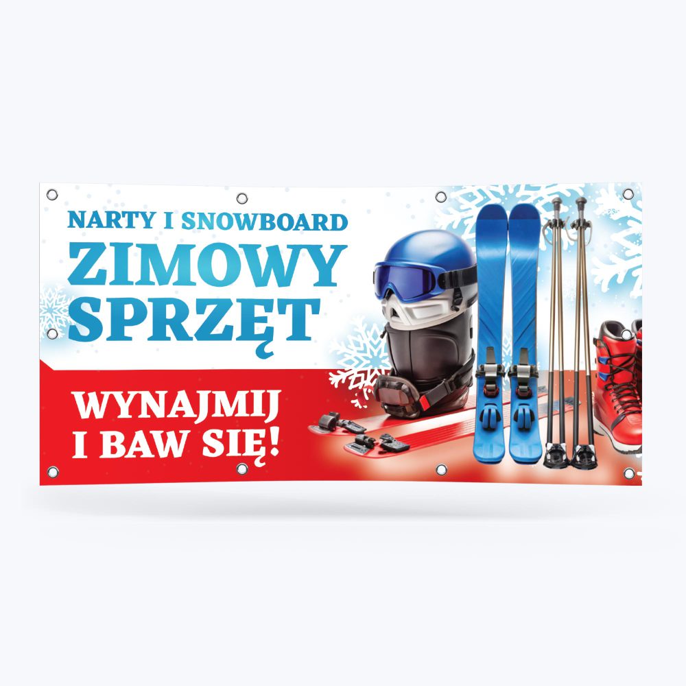 Baner Zimowy Sprzęt